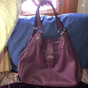 Purple Coach Purse